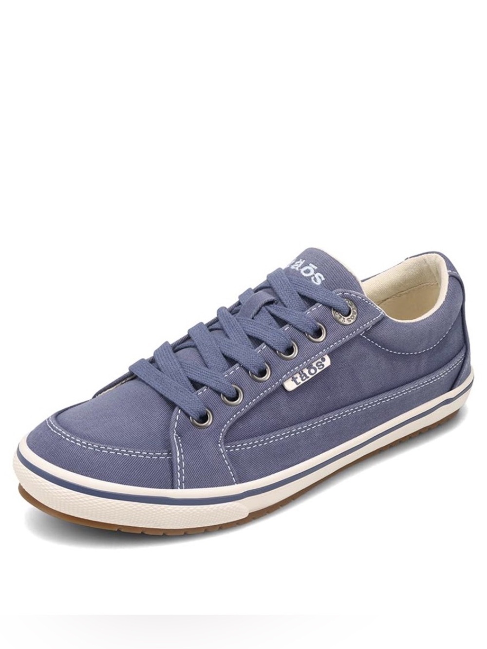 Taos Moc Star Washed Indigo Canvas Lace-Up Side Zip Sneakers MST-13482A Sz 9.5